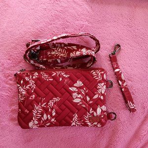 Lug Peekaboo Crossbody Bag in Flourish Red